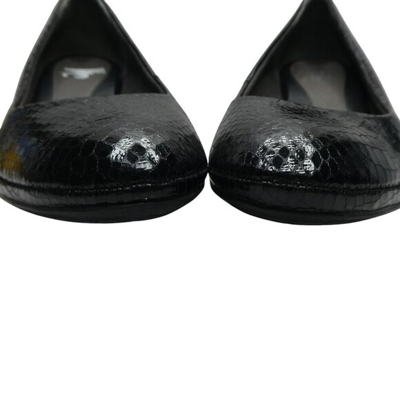 Eurosoft by Sofft Trichelle Black Snakeskin Print Pumps Heels Womens 9 - Picture 8 of 13